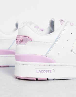 Lacoste Court Cage Iridescent Leather Sneakers