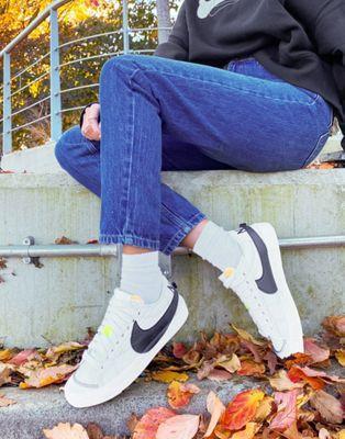 Nike Blazer Low '77 Jumbo Sneakers in White/Black