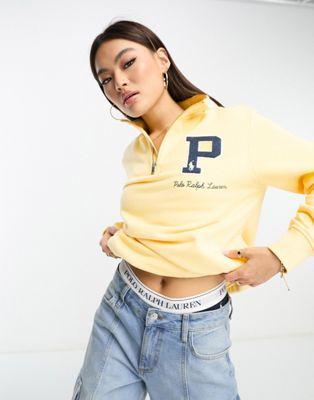 Polo Ralph Lauren Yellow Half Zip Sweatshirt
