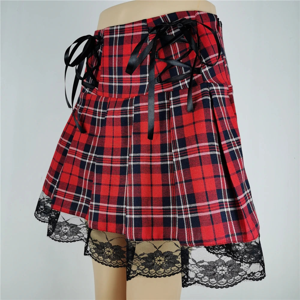 Cassies Kurations Punk Plaid Mini Skirt