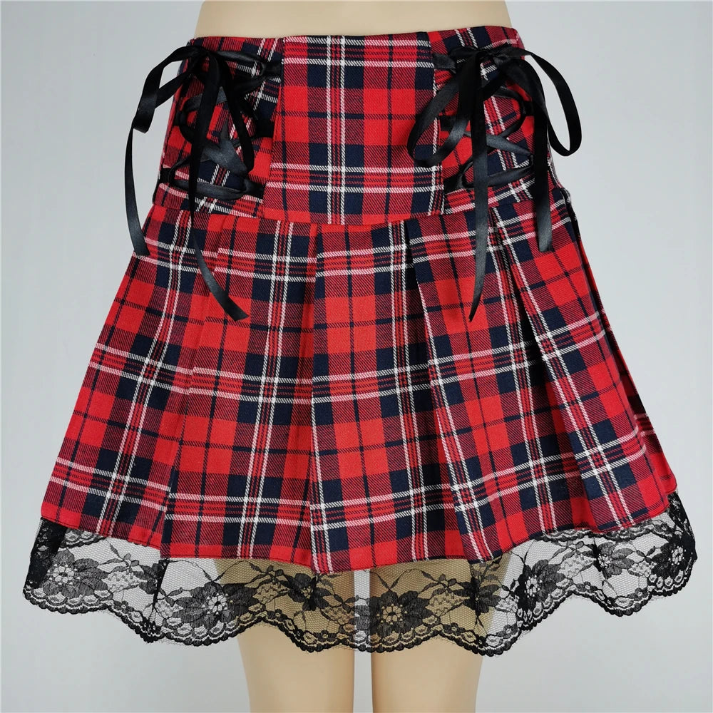 Cassies Kurations Punk Plaid Mini Skirt