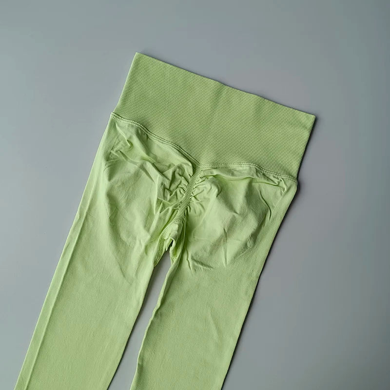 Cassies Kurations Seamless High Waist Yoga Leggings - Push Up, Hip Lift