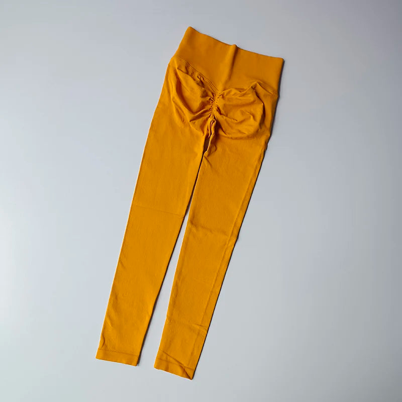 Cassies Kurations Seamless High Waist Yoga Leggings - Push Up, Hip Lift