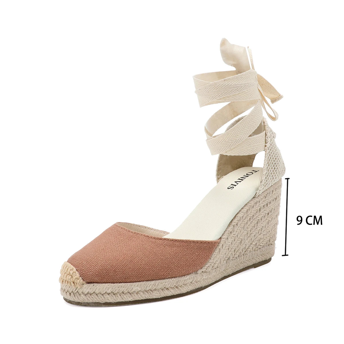 Cassies Kurations Red Ankle Strap Espadrille Wedge Sandals