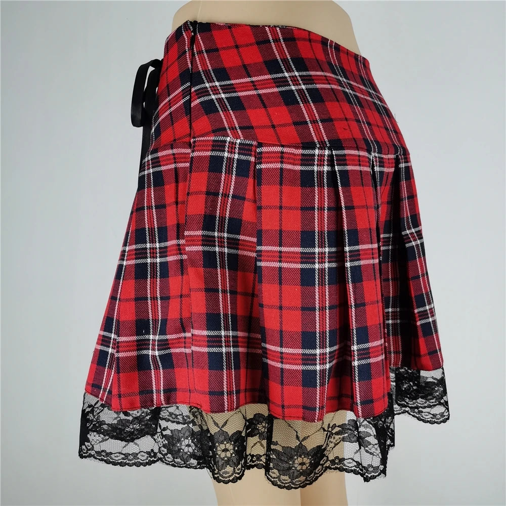 Cassies Kurations Punk Plaid Mini Skirt