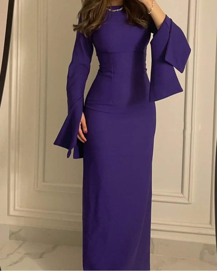 Customized Pastel Jersey A-Line Midi Dress