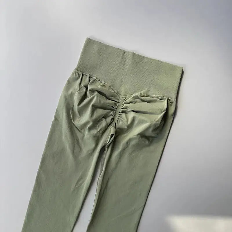 Cassies Kurations Seamless High Waist Yoga Leggings - Push Up, Hip Lift