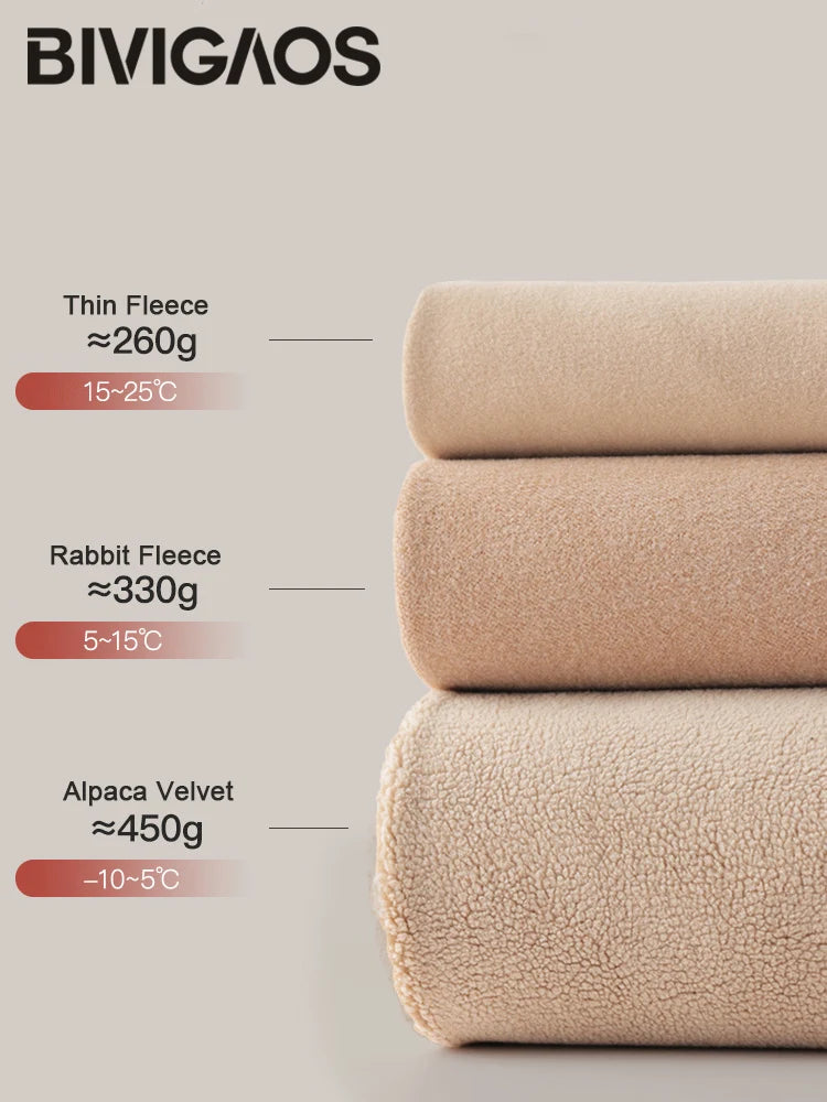 BIVIGAOS Women's Fleece Lined Sharkskin Leggings