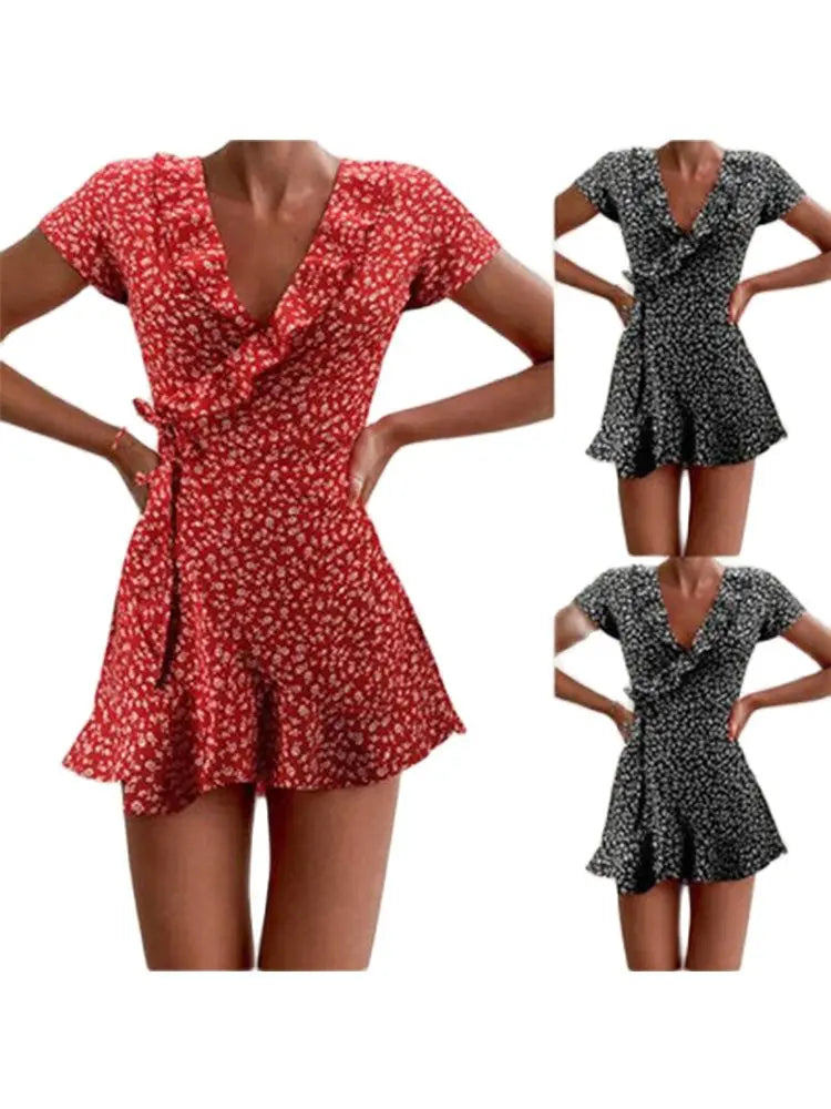 Cassies-Kurations Floral A-Line Mini Dress