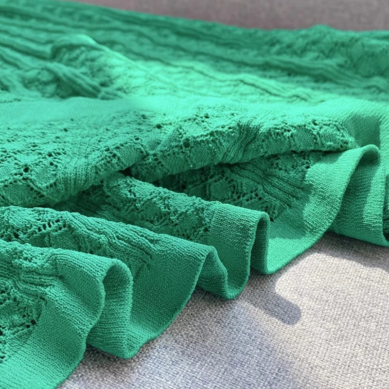 YuooMuoo Knit Bodycon Maxi Dress in Bluish Green