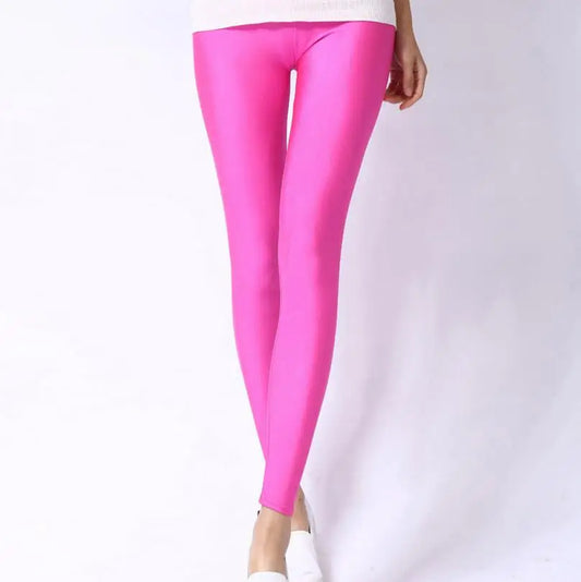 Cassies Kurations High-Waisted Candy Neon Leggings