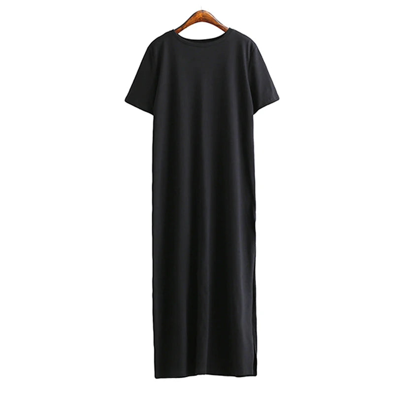 Cassies-Kurations Casual Black Midi Dress