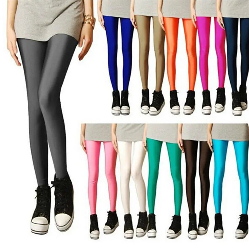 Cassies Kurations High-Waisted Candy Neon Leggings