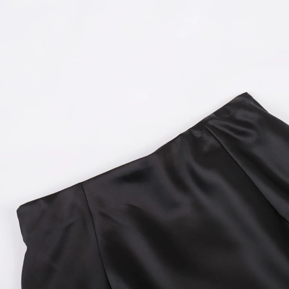 Tossy Satin High Waist Maxi Skirt in Purplish Grey