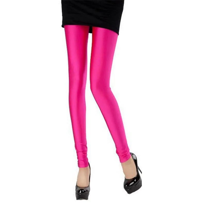 Cassies Kurations High-Waisted Candy Neon Leggings