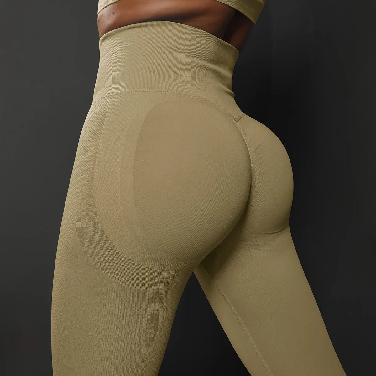 Cassies Kurations Seamless High Waist Yoga Leggings - Push Up, Hip Lift