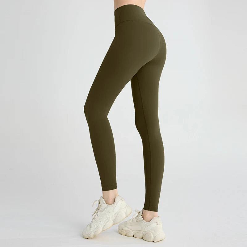 Naked Feeling Yoga Leggings in Light Khaki