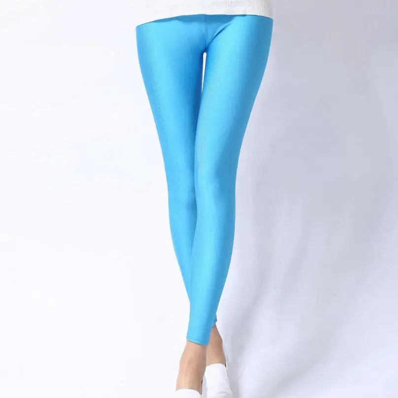 Cassies Kurations High-Waisted Candy Neon Leggings