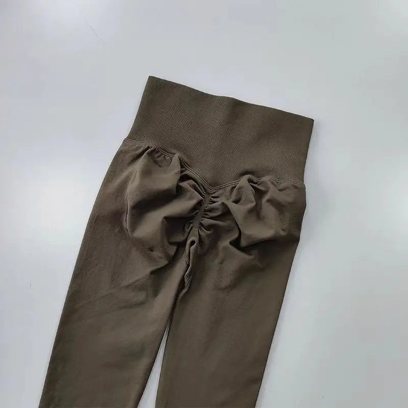 Cassies Kurations Seamless High Waist Yoga Leggings - Push Up, Hip Lift