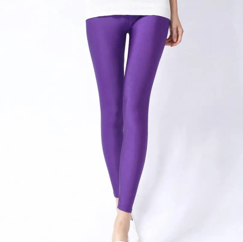 Cassies Kurations High-Waisted Candy Neon Leggings
