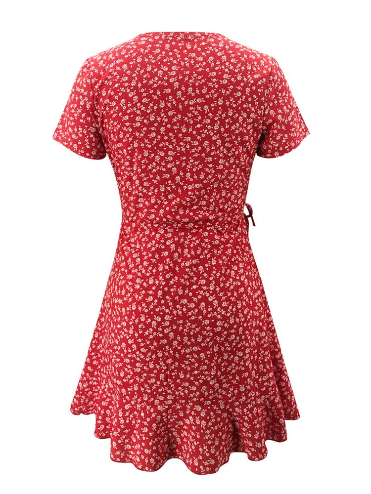 Cassies-Kurations Floral A-Line Mini Dress