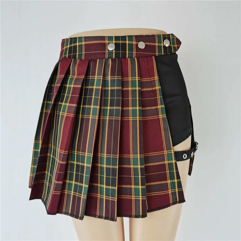 Cassies Kurations Punk Plaid Mini Skirt