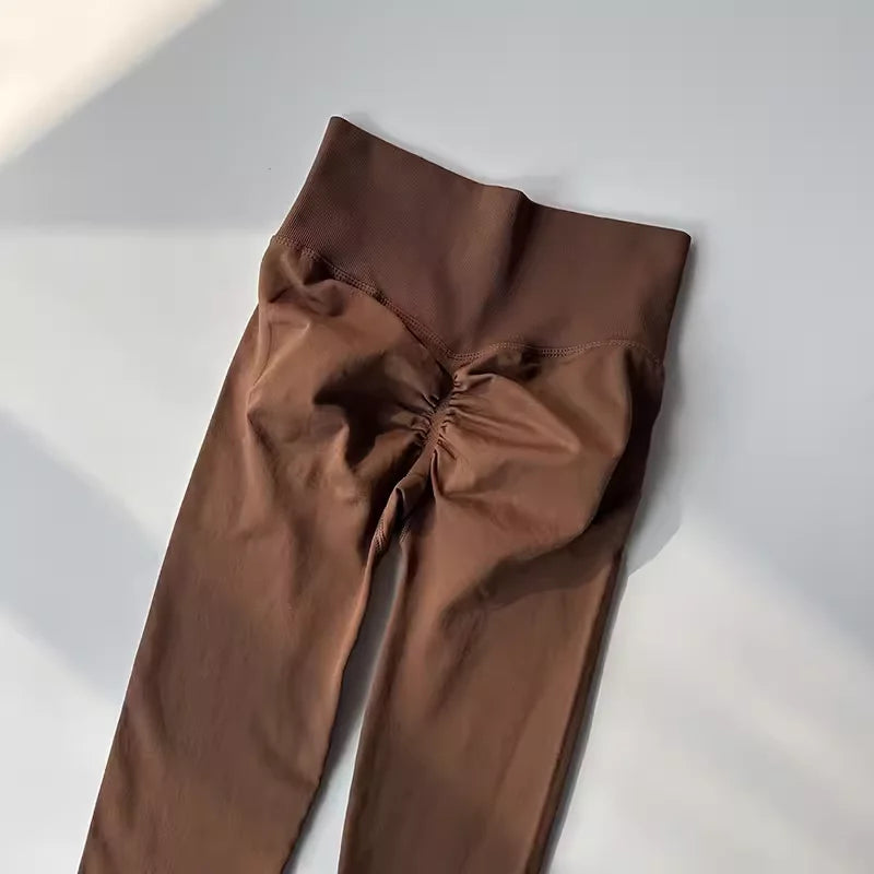 Cassies Kurations Seamless High Waist Yoga Leggings - Push Up, Hip Lift