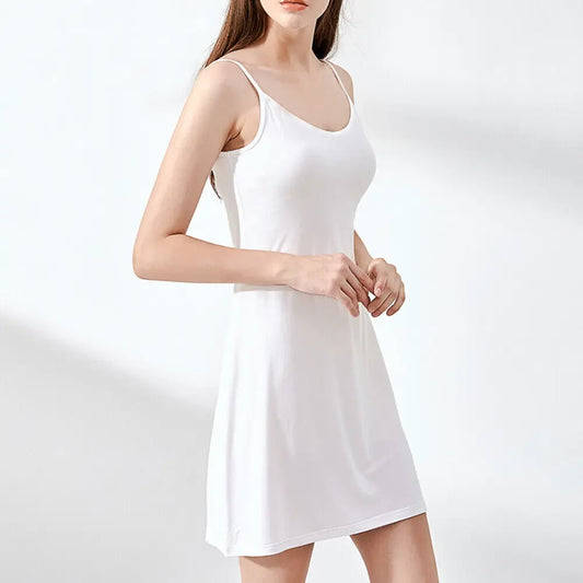 Cassies-Kurations Plus Size Ice Silk Slip Dress