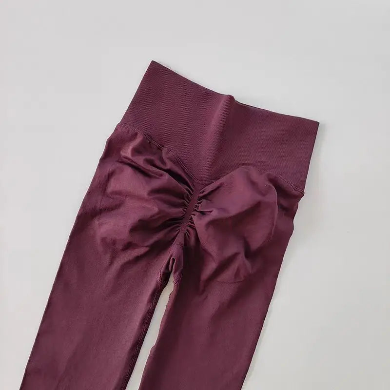 Cassies Kurations Seamless High Waist Yoga Leggings - Push Up, Hip Lift