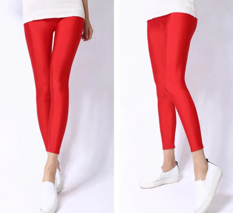 Cassies Kurations High-Waisted Candy Neon Leggings