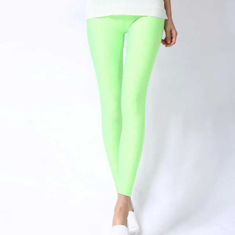Cassies Kurations High-Waisted Candy Neon Leggings