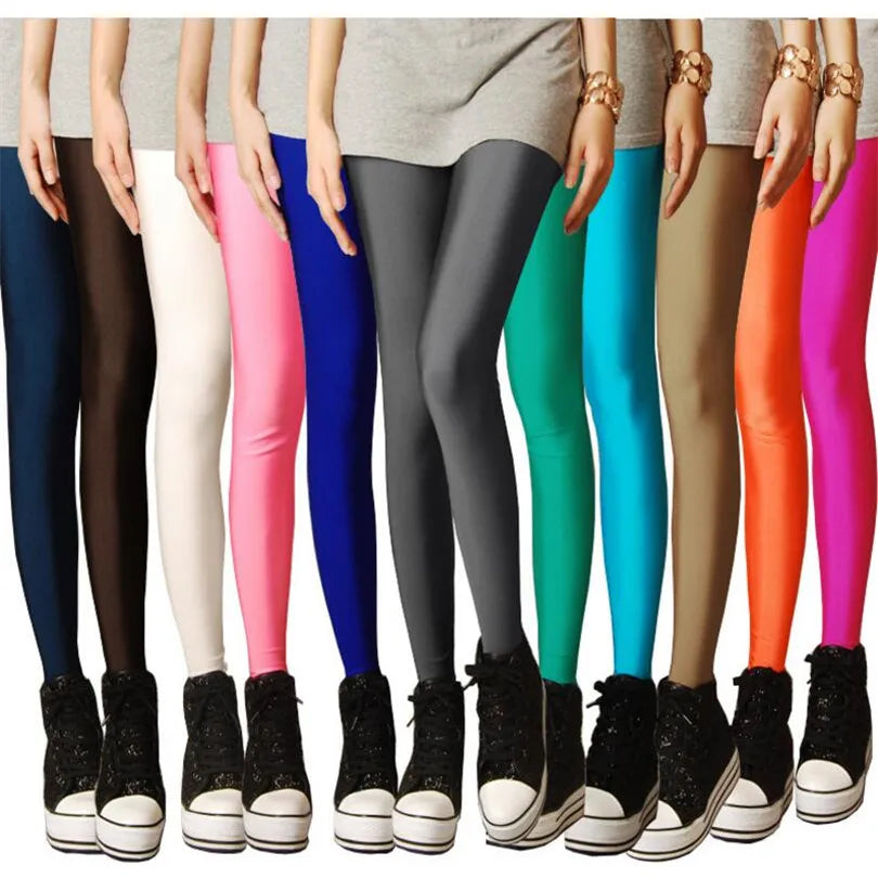 Cassies Kurations High-Waisted Candy Neon Leggings