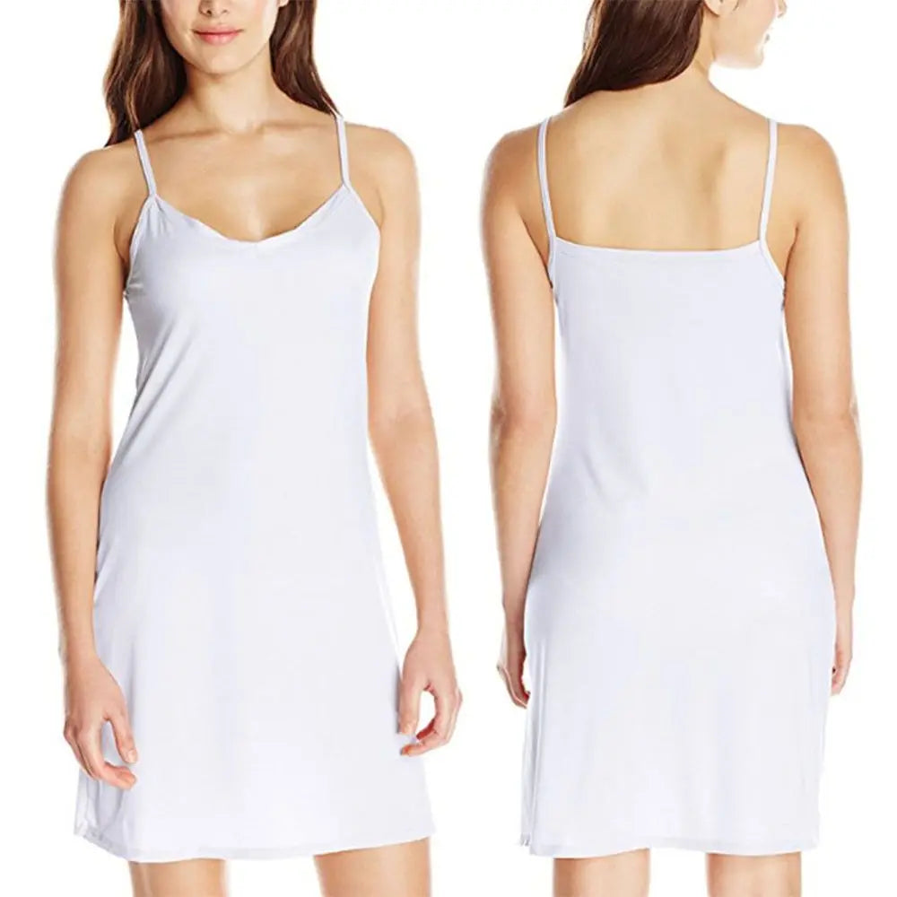 Cassies-Kurations Women's White Sling Dress