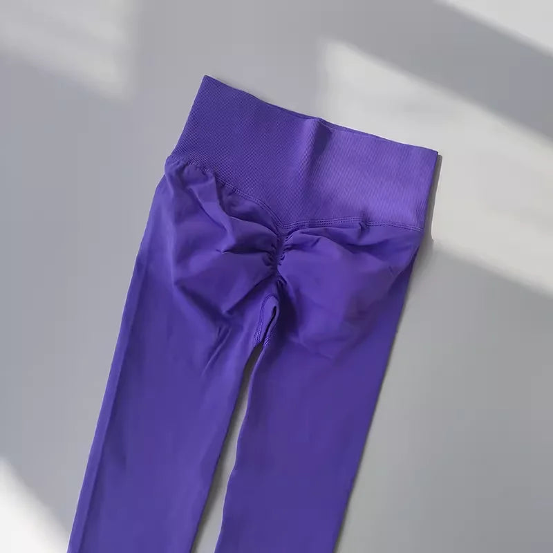 Cassies Kurations Seamless High Waist Yoga Leggings - Push Up, Hip Lift