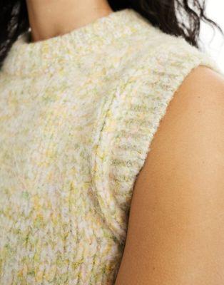 Knitted Ombre Tank Top in Yellow