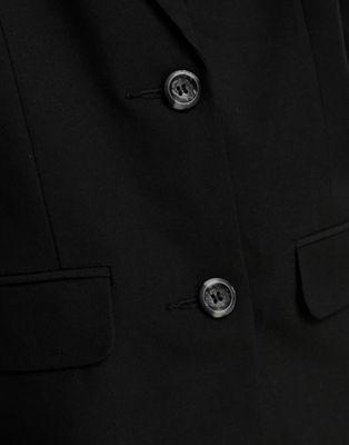 ASOS Petite Boyfriend Fit Blazer in Black