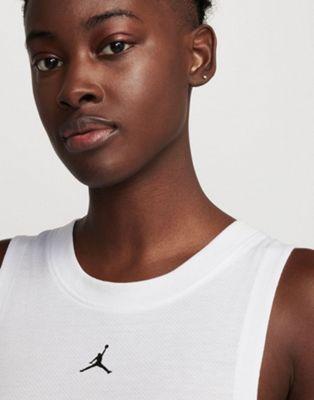 Jordan Diamond Jumpman Tank Top in White