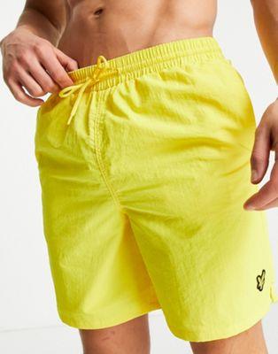 Lyle & Scott Yellow Swim Shorts