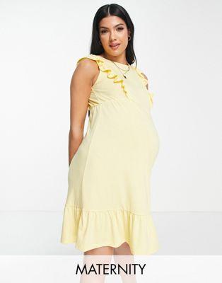 Mama.Licious Maternity Frill Detail Mini Dress