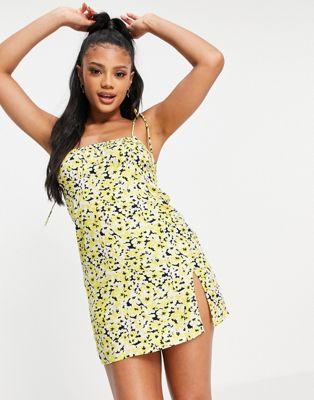 Motel Mini Cami Dress in Sunshine Yellow