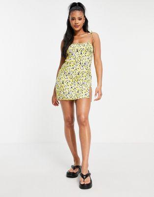 Motel Mini Cami Dress in Sunshine Yellow
