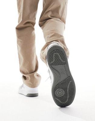 New Balance 480 Leather Sneakers in White and Dark Gray