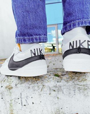 Nike Blazer Low '77 Jumbo Sneakers in White/Black