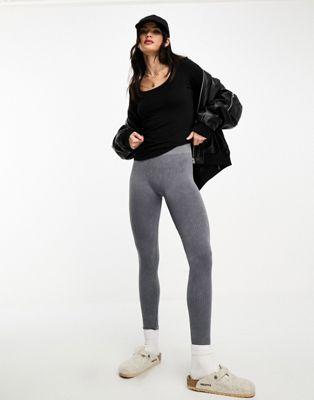 Black Long Sleeve Scoop Neck Top