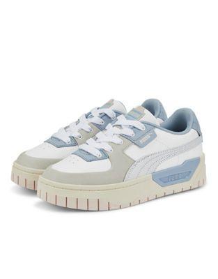 Puma Cali Dream Pastel Leather Sneakers in White & Blue