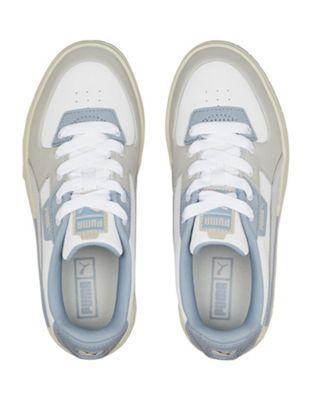 Puma Cali Dream Pastel Leather Sneakers in White & Blue