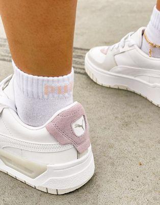 Puma Cali Dream Sneakers in White & Purple